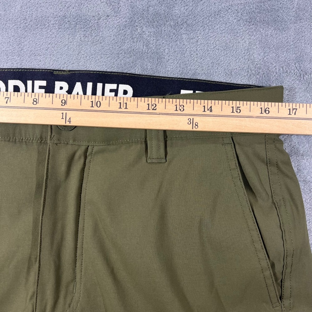 Eddie Bauer Mens Horizon Take Off Chino Olive Green Pants Stretch Outdoor 32x30 - Picture 5 of 10